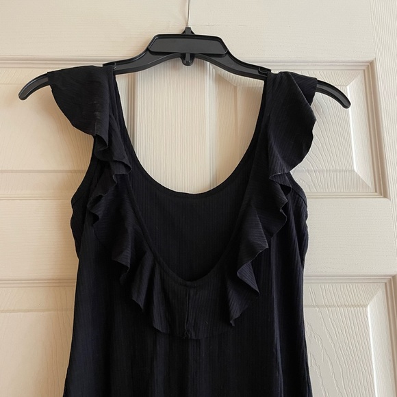 Billabong Black Ruffle Coverup Dress - Picture 2 of 4